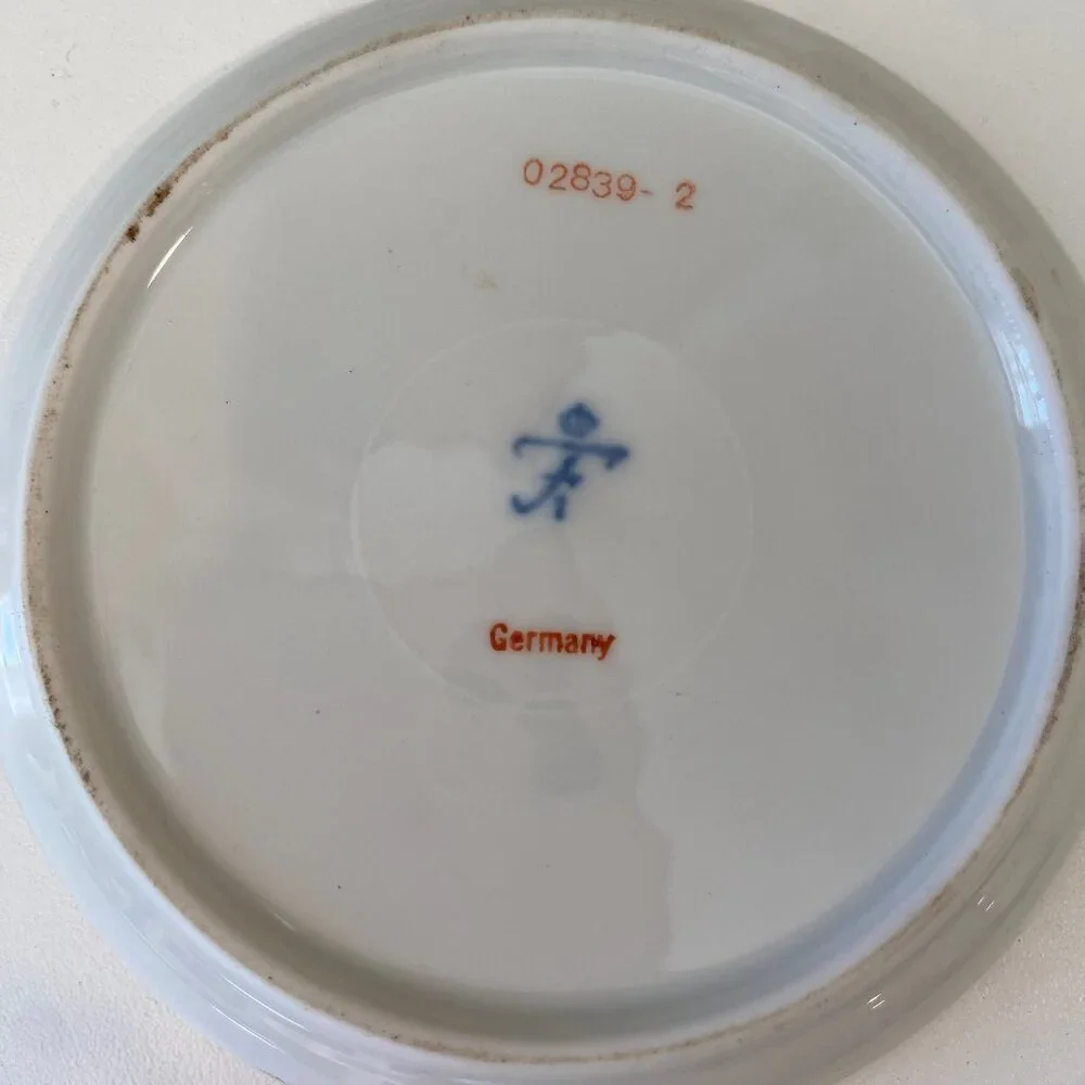 VTG Bavaria Germany Fruit Motif Dessert Plates Set of 5‎ Jaeger & Co. 4